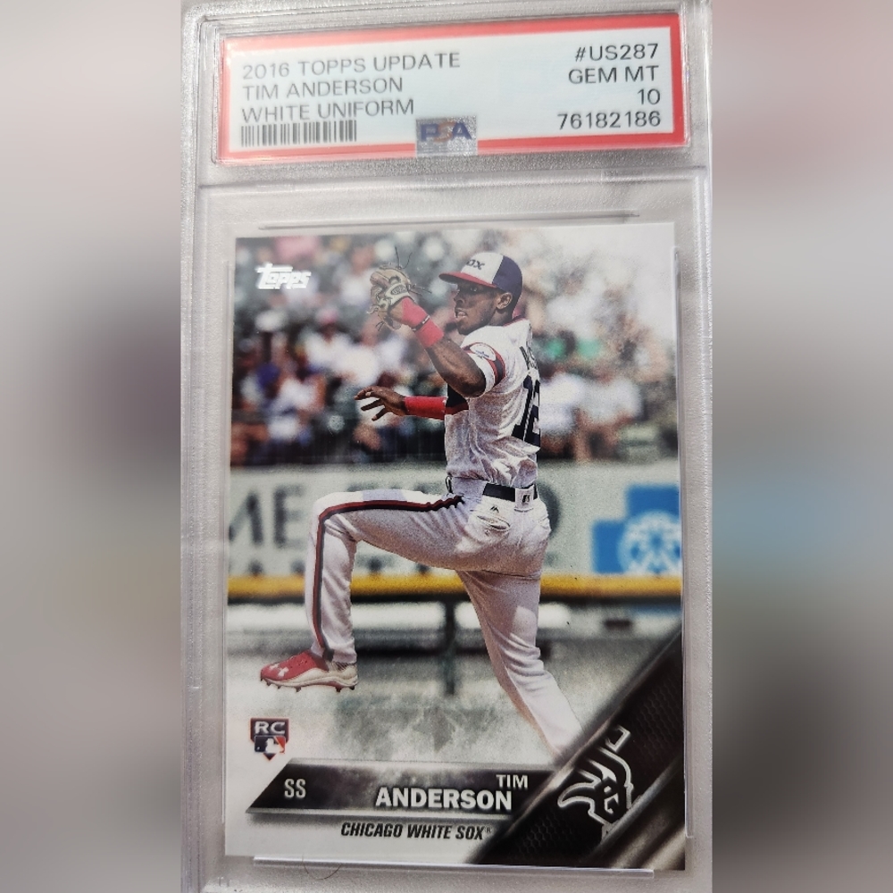 2016 Topps Update #US287 Tim Anderson RC-Rookie graded PSA 10 Gem Mint